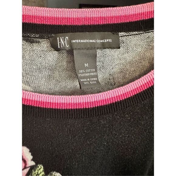 INC International Concepts Floral and Bee Sweater - Picture 6 of 6